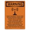 Signmission Safety Sign, OSHA WARNING, 10" Height, Radio Frequency Fields, Portrait OS-WS-D-710-V-13479 - alternate 1